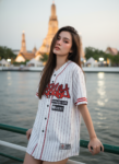 เสื้อเบสบอลพิมพ์ลาย สั่งทำ ออกแบบเอง ORDER 224 ด้านหน้า