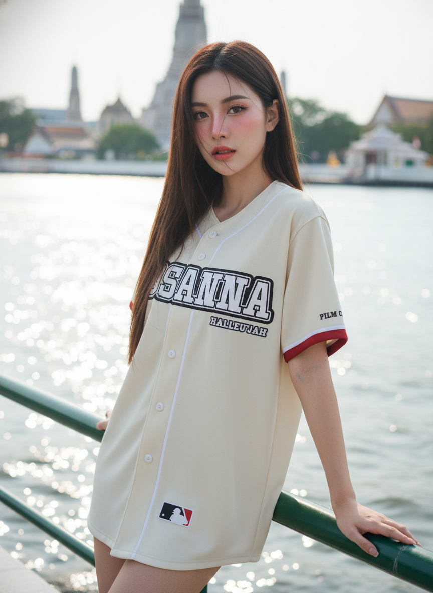 ORDER 225 เสื้อเบสบอล - ด้านหน้า เสื้อเบสบอลพิมพ์ลาย สั่งทำ ออกแบบเอง ORDER 225 ด้านหน้า