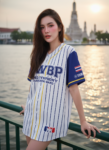เสื้อเบสบอลพิมพ์ลาย สั่งทำ ออกแบบเอง ORDER 227 ด้านหน้า