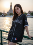 เสื้อเบสบอลพิมพ์ลาย สั่งทำ ออกแบบเอง ORDER 232 ด้านหน้า