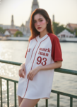 เสื้อเบสบอลพิมพ์ลาย สั่งทำ ออกแบบเอง ORDER 234 ด้านหน้า