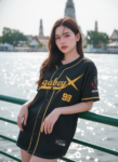 เสื้อเบสบอลพิมพ์ลาย สั่งทำ ออกแบบเอง ORDER 238 ด้านหน้า
