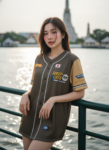 เสื้อเบสบอลพิมพ์ลาย สั่งทำ ออกแบบเอง ORDER 241 ด้านหน้า