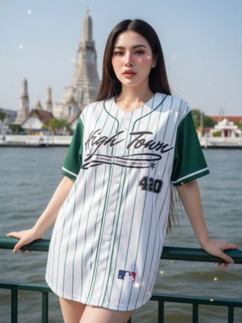 เสื้อเบสบอลพิมพ์ลาย สั่งทำ ออกแบบเอง ORDER 243 ด้านหน้า