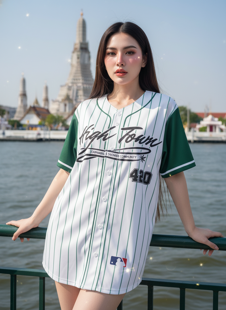 ORDER 243 เสื้อเบสบอล - ด้านหน้า เสื้อเบสบอลพิมพ์ลาย สั่งทำ ออกแบบเอง ORDER 243 ด้านหน้า