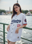 เสื้อเบสบอลพิมพ์ลาย สั่งทำ ออกแบบเอง ORDER 244 ด้านหน้า