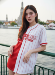 เสื้อเบสบอลพิมพ์ลาย สั่งทำ ออกแบบเอง ORDER 245 ด้านหน้า