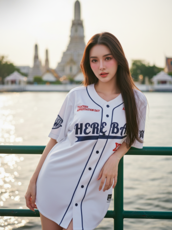 เสื้อเบสบอลพิมพ์ลาย สั่งทำ ออกแบบเอง ORDER 246 ด้านหน้า