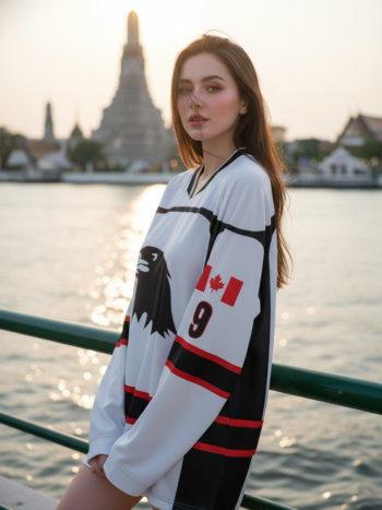 เสื้อเบสบอลพิมพ์ลาย สั่งทำ ออกแบบเอง ORDER 464 ด้านหน้า