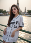เสื้อเบสบอลพิมพ์ลาย สั่งทำ ออกแบบเอง ORDER 467 ด้านหน้า