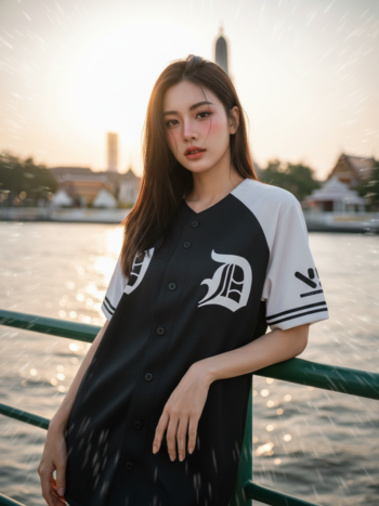 เสื้อเบสบอลพิมพ์ลาย สั่งทำ ออกแบบเอง ORDER 264 รอบ 3 DESIGN ด้านหน้า