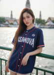 เสื้อเบสบอลพิมพ์ลาย สั่งทำ ออกแบบเอง ORDER 364 รอบ 2 ด้านหน้า