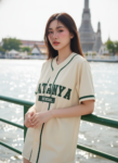 เสื้อเบสบอลพิมพ์ลาย สั่งทำ ออกแบบเอง ORDER 418 รอบ 3 ด้านหน้า
