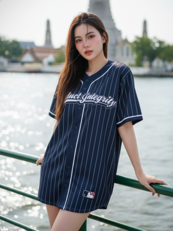 เสื้อเบสบอลพิมพ์ลาย สั่งทำ ออกแบบเอง ORDER 473 ด้านหน้า