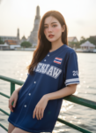 เสื้อเบสบอลพิมพ์ลาย สั่งทำ ออกแบบเอง ORDER 476 ด้านหน้า