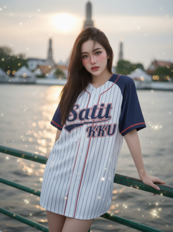 เสื้อเบสบอลพิมพ์ลาย สั่งทำ ออกแบบเอง ORDER 419 รอบ 2 ด้านหน้า