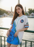 เสื้อเบสบอลพิมพ์ลาย สั่งทำ ออกแบบเอง ORDER 477 ด้านหน้า