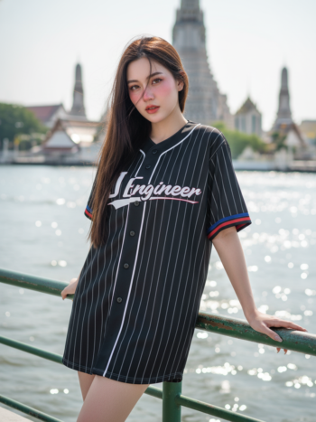 เสื้อเบสบอลพิมพ์ลาย สั่งทำ ออกแบบเอง ORDER 478 ด้านหน้า