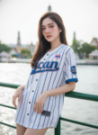 เสื้อเบสบอลพิมพ์ลาย สั่งทำ ออกแบบเอง ORDER 479 ด้านหน้า