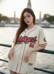 เสื้อเบสบอลพิมพ์ลาย สั่งทำ ออกแบบเอง ORDER 480 ด้านหน้า