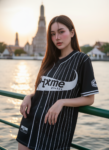 เสื้อเบสบอลพิมพ์ลาย สั่งทำ ออกแบบเอง ORDER 483 ด้านหน้า
