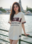 เสื้อเบสบอลพิมพ์ลาย สั่งทำ ออกแบบเอง ORDER 486 ด้านหน้า