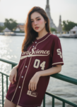 เสื้อเบสบอลพิมพ์ลาย สั่งทำ ออกแบบเอง ORDER 491 ด้านหน้า