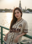เสื้อเบสบอลพิมพ์ลาย สั่งทำ ออกแบบเอง ORDER 492 ด้านหน้า