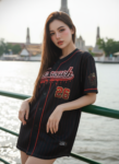 เสื้อเบสบอลพิมพ์ลาย สั่งทำ ออกแบบเอง ORDER 493 ด้านหน้า