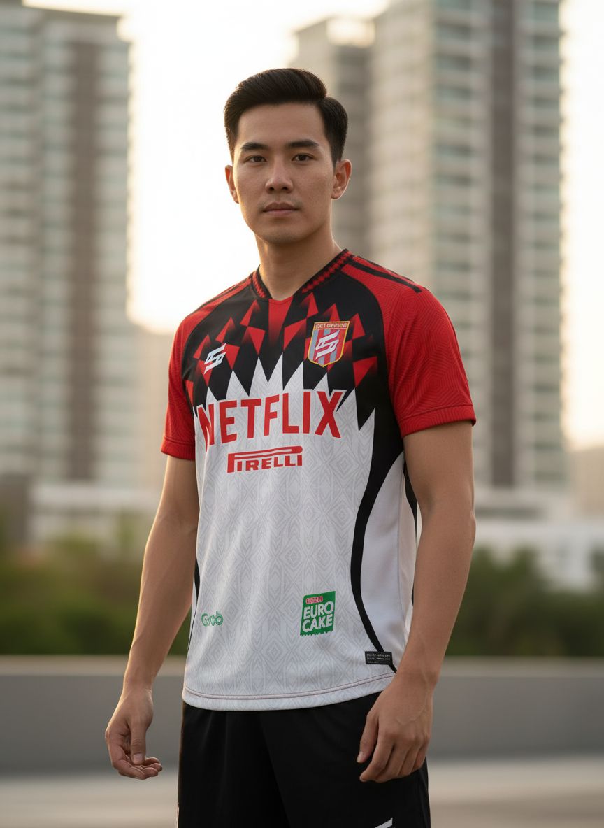 เสื้อกีฬา RT712 ลายกราฟิก
