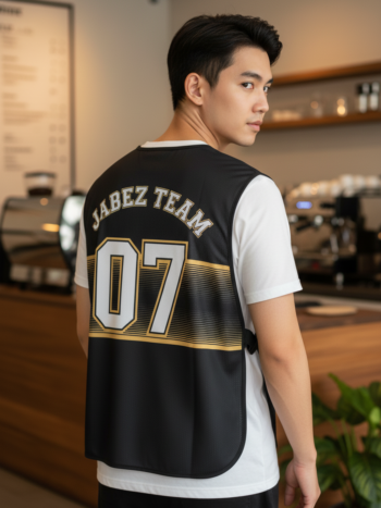 เสื้อกั๊กทีม ลายด้านหลัง JABEZ TEAM