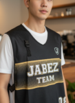ออกแบบเสื้อกั๊ก รับผลิตเสื้อกั๊ก JABEZ TEAM ด้านหน้า