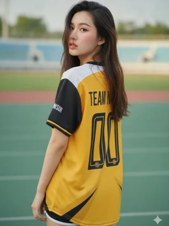เสื้อกีฬาสี – เสื้อกีฬาสี พิมพ์ลาย สั่งทำ ออกแบบเอง 2569 ด้านหลัง