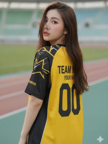 เสื้อกีฬาสี – เสื้อกีฬาสี พิมพ์ลาย สั่งทำ ออกแบบเอง 2569 ด้านหลัง
