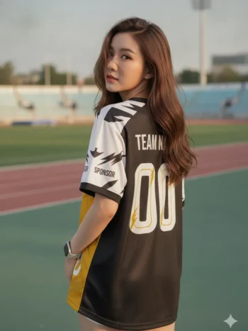 เสื้อกีฬาสี – เสื้อกีฬาสี พิมพ์ลาย สั่งทำ ออกแบบเอง 2569 ด้านหลัง