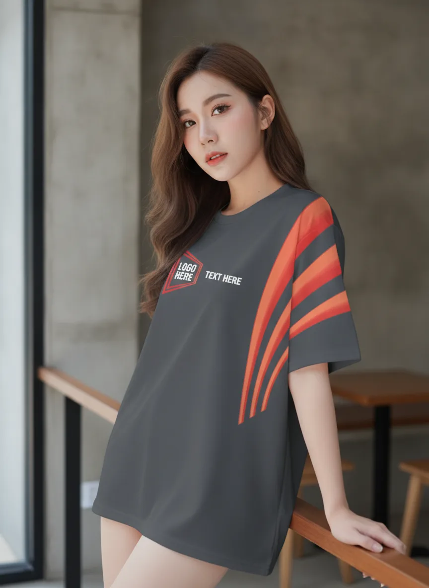 เสื้อ โอเวอร์ ไซส์ – เสื้อ โอเวอร์ ไซส์ พิมพ์ลาย สั่งทำ ออกแบบเอง 2569 มุมที่ 2 เสื้อ โอเวอร์ ไซส์ – เสื้อ โอเวอร์ ไซส์ พิมพ์ลาย สั่งทำ ออกแบบเอง 2569 มุมที่ 2