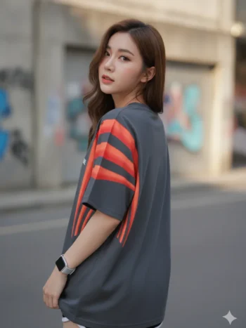 เสื้อ โอเวอร์ ไซส์ – เสื้อ โอเวอร์ ไซส์ พิมพ์ลาย สั่งทำ ออกแบบเอง 2569 ด้านหลัง