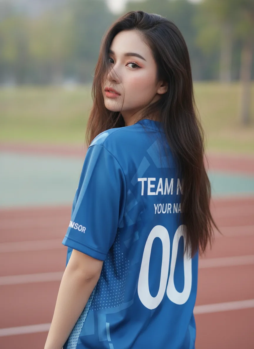 เสื้อทีมวิ่ง ลายบลูปรินต์ สีน้ำเงิน สั่งทำ ด้านหลัง เสื้อทีมวิ่ง ลายบลูปรินต์ สีน้ำเงิน สั่งทำ ด้านหลัง