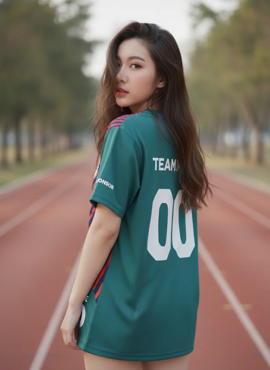 เสื้อวิ่งสั่งทำ ลายกลิตช์ แดง-กรมท่า จัดเต็ม ด้านหลัง เสื้อวิ่งสั่งทำ ลายกลิตช์ แดง-กรมท่า จัดเต็ม ด้านหลัง