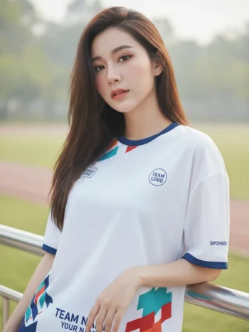 เสื้อวิ่งสั่งทำ ลายมินิมอลเศษเรขา จาก Jabez