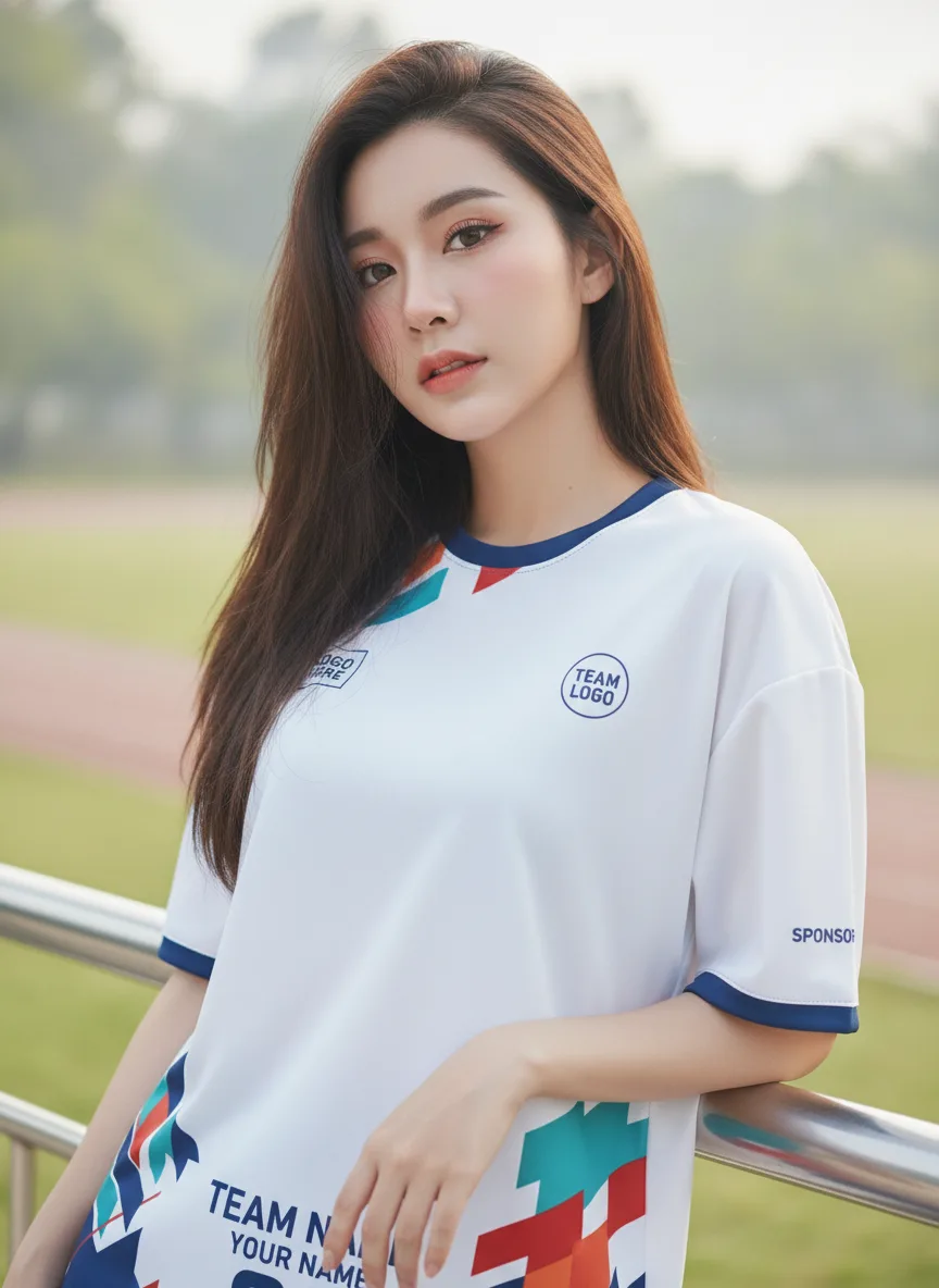 เสื้อวิ่งสั่งทำ ลายมินิมอลเศษเรขา จาก Jabez