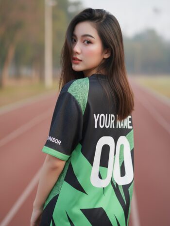 เสื้อวิ่งทีม โลโก้สายฟ้ามินต์ กรมท่า มินิมอล สั่งทำ ด้านหลัง