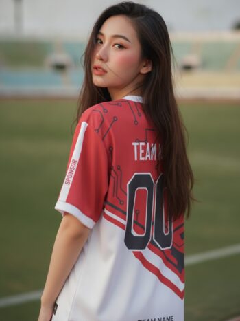 เสื้อกีฬาสี – เสื้อกีฬาสี พิมพ์ลาย สั่งทำ ออกแบบเอง 2569 ด้านหลัง