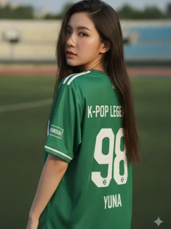 เสื้อกีฬาสีเขียว ลายลูกศรทหาร เท่ สั่งทำ ด้านหลัง