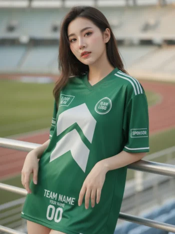 เสื้อกีฬาสีเขียว ลายลูกศรทหาร จาก Jabez